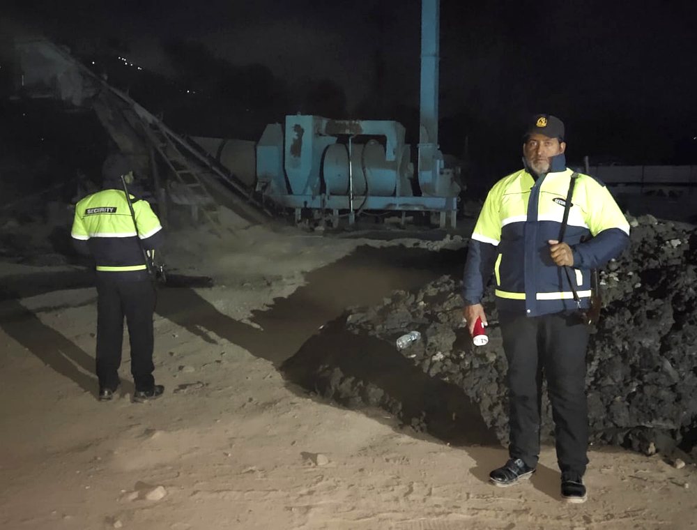 Security guard on site